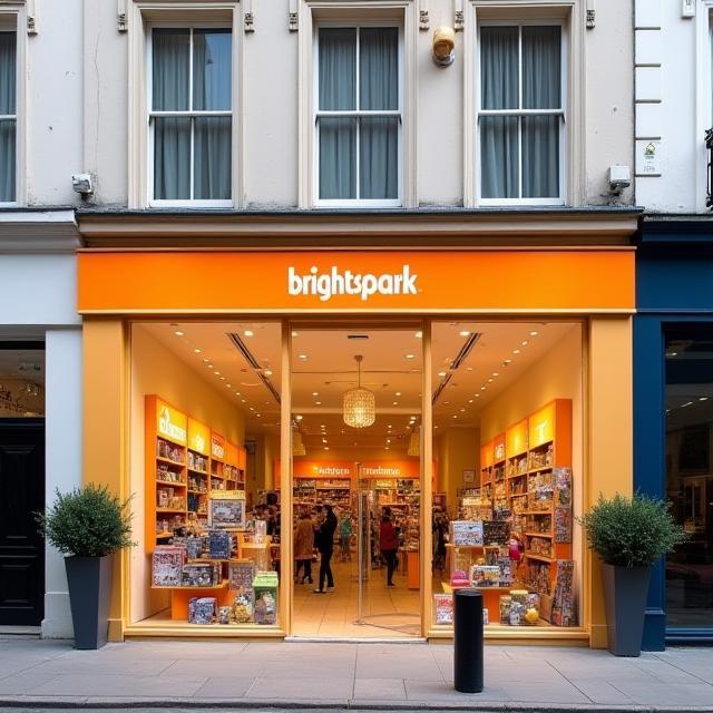 BrightSpark Toys storefront in Kingsway, London